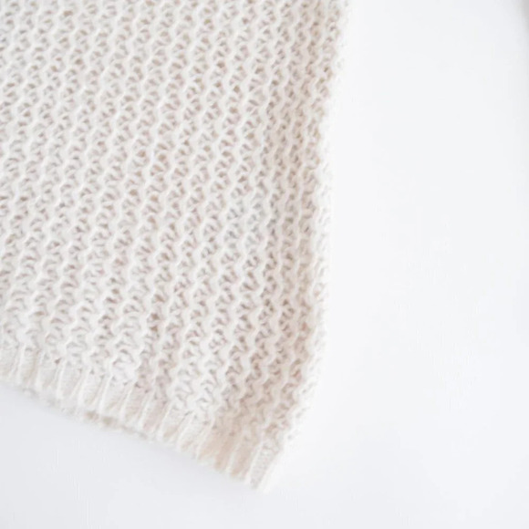 Riani Cream TurtleNeck 51% Merino Extra Fine Wool 49% Cotton Knit Sweater 8 - Picture 6 of 11